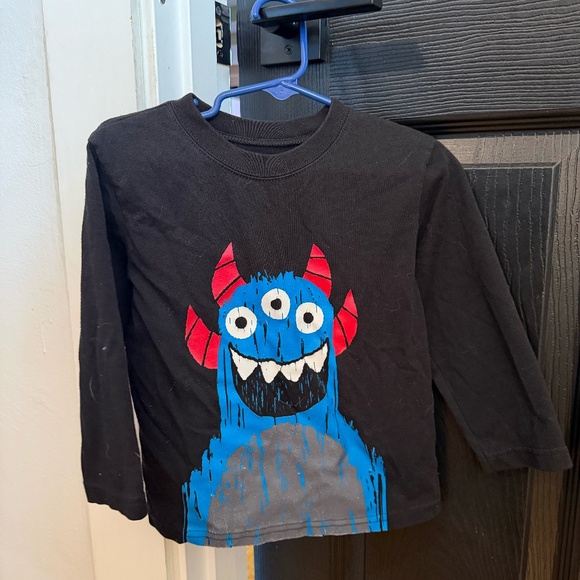 Garanimals Black Monster Graphic Long Sleeve Tee – 3T - Picture 1 of 3